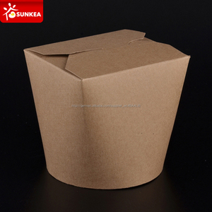 <strong>Noodle</strong> <strong>Boxes</strong> with Plastic Handle Take Away Chinese Food &amp; Beverage Packaging Coated Paper Disposable UV Coating Varnishing - Product Image 5