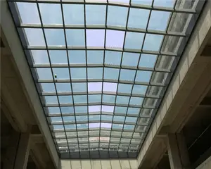 China preço do telhado de metal, quadro de skylight de alumínio, quadro de aço para telhado de vidro