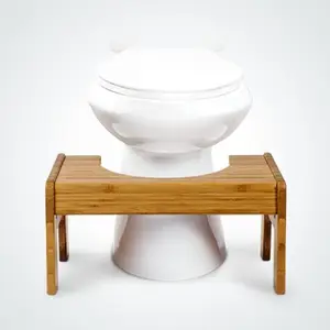 2016 neue Ankunft Toilette Fuß hocker höhen verstellbar 7 "oder 9" umwelt freundlicher Bambus Fuß hocker Toiletten hocker