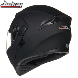 JiekaiECE承認高品質ホット販売マットブラックダブルバイザーモジュラーフリップアップオートバイヘルメット - Product Image 4