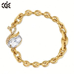 En acier inoxydable bijoux <span class=keywords><strong>cristal</strong></span> Swan Bracelet fermoir, Mode or Bracelet <span class=keywords><strong>2015</strong></span> - Product Image 6