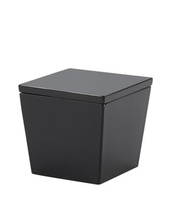 <span class=keywords><strong>Plateau</strong></span> d'hôtel en résine noire brillante à un seul niveau pour les articles de toilette de salle de bain 5 étoiles, pour la cuisine, le bureau ou le salon - Product Image 6