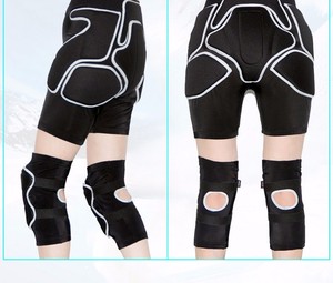 Ensemble pantalon rembourré et genouillères, avec coussinet noir et gris, pour le Ski, le vélo, le vtt, la Snowboard, la neige, le sport, disponible en chine, prix d'usine - Product Image 5