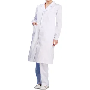 Multifunctional double breasted Chinese Manufacturer women's custom waterproof lab coat
