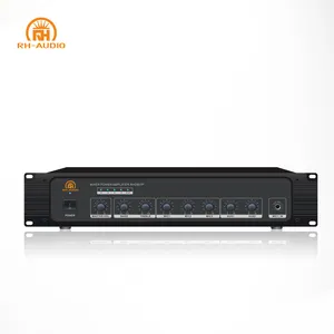 RH-AUDIO Audio Signal Amplifier with 3 Mic Inputs for Background Music System