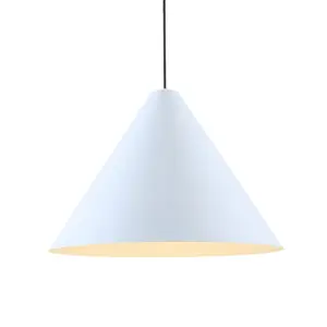 European standard cone hanging light black modern pendant lamps for kitchen island decorative