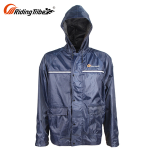 100% poliéster <span class=keywords><strong>impermeable</strong></span> tela azul sellado <span class=keywords><strong>cinta</strong></span> <span class=keywords><strong>impermeable</strong></span> con capucha para motociclistas chaqueta - Product Image 6