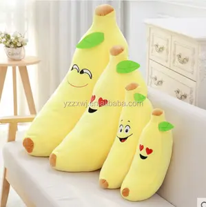 หมอนกล้วยยัดไส้สำหรับเด็กเบาะกล้วยสีเหลืองยัดไส้