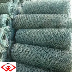 Dilapisi PVC/Jaring Kawat Heksagonal Galvanis/Jaring (Pabrik)