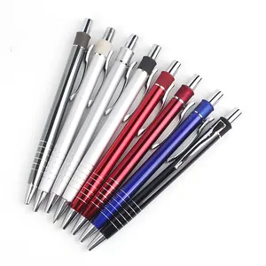 Huahao brand Customized Logo colorful Grip Click ballpoint Pen with logo print