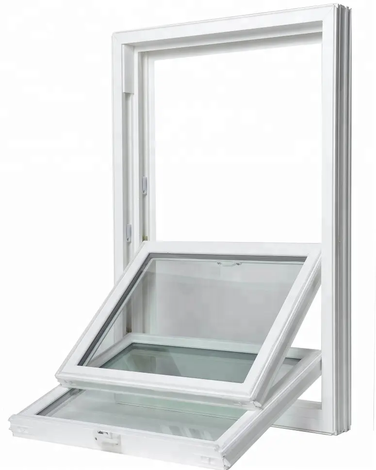 Amerikanischen pvc doppel hing lift up rutsche fenster