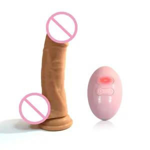 El controlador remoto inalámbrico realista vibrador pene Consolador