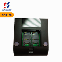 Lector de Tarjetas de Control de Acceso SCR100UV-SM-S2-RF, Lector RFID sin Contacto UV, Interfaz Mini USB 2.0, Compatible con ISO14443 Tipo A&B, Admite 2 Tarjetas