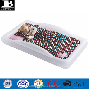 Cama de Viaje Juvenil inflable de vinilo de fábrica, cuna de colchón de aire infantil portátil plegable con marco para niños pequeños - Product Image 4