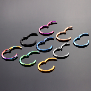 Anneau de nez articulé 20g & 18g, clicker pour téton, piercing pour cartilage d'oreille, tragus, hélix, lèvre - Product Image 5