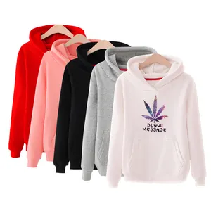 Fashion design custom printed lady hoodies, graphic sweatshirt hoodie women