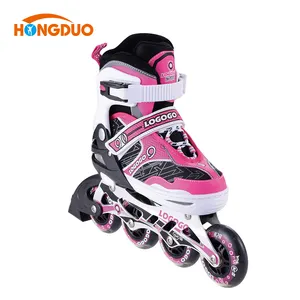 Four wheel retractable roller skate shoes