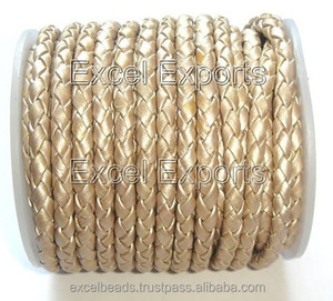 Pulsera de cuero trenzado negro de alta calidad, asa para bolso, correas para perros, 6 capas, accesorios de joyería negros de alta calidad, componentes - Product Image 5