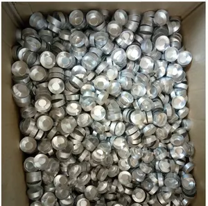 Aluminium Tealight cangkir kosong lilin logam buket wadah cetakan