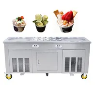 OEM yeni dondurulmuş yoğurt dondurma kızartma makinesi meyve soğutucu levha dondurucu makinesi avustralya