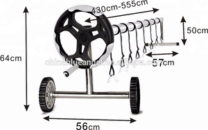 Con Lăn Bọc Hồ Bơi Con Lăn Cuộn Bọc Hồ Bơi Trên Mặt Đất Dễ Lắp Đặt Màu Đen - Product Image 2