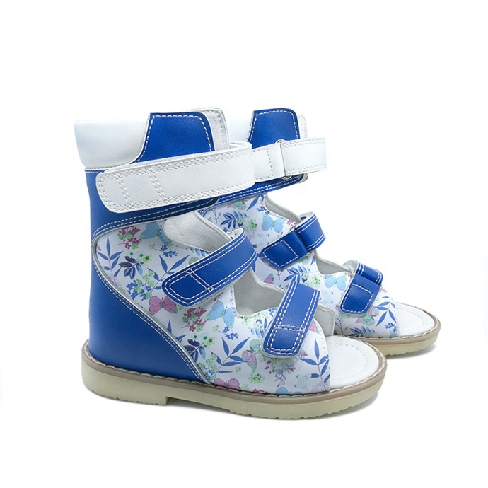 Детские ортопедические босоножки, модные корректирующие сандалии с о-ногами и X-ногами, высокие, для мальчиков