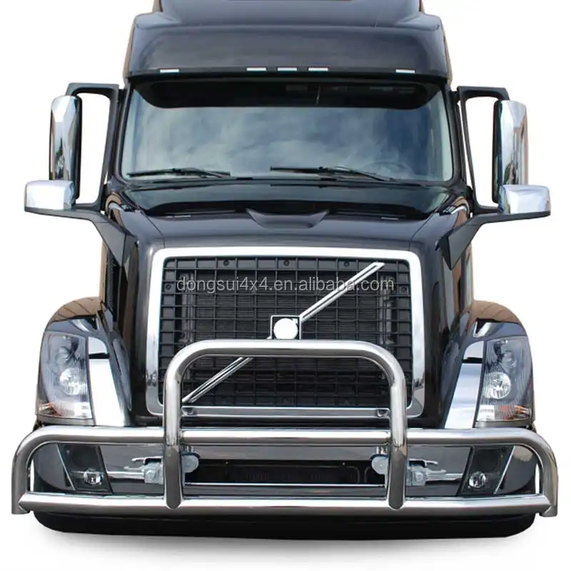 Peças de reposição para caminhão, dongroupas com suporte 304 s/s, pesadas, semi americanas, parte frontal, amortecedor, proteção para grade de veículos, para volvo vnl