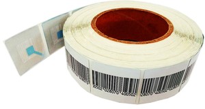 Factory Shopping EAS RF soft label retail security printing paper sensor tag for supermarket