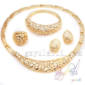 lourds 2 gram plaqué or bijoux grand jeu/or parure pour femmes gros - Product Image 5