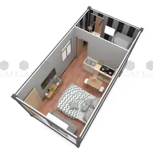 Hot selling container office double room 20 feet container van office 40ft in pakistan