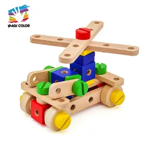 New style educational nuts and bolts toys wooden diy toys for kids W03C029