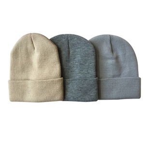 Los nuevos hombres <span class=keywords><strong>de</strong></span> <span class=keywords><strong>la</strong></span> moda <span class=keywords><strong>de</strong></span> las mujeres <span class=keywords><strong>de</strong></span> invierno cálido sombrero gorros lisos <span class=keywords><strong>de</strong></span> tapa al por mayor - Product Image 1