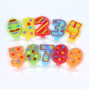 <span class=keywords><strong>Velas</strong></span> de Cumpleaños de Parafina de Alta Calidad con Números del 0 al 9 para Fiestas Infantiles, Ecológicas, sin Humo, Decoración para el Hogar, Pascua, Año Nuevo - Product Image 1