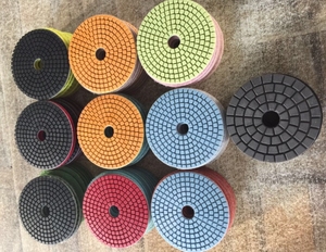 Kim cương ướ<span class=keywords><strong>t</strong></span> <span class=keywords><strong>s</strong></span>ử dụng 125mm 150mm 180mm đánh bóng Pad - Product Image 5