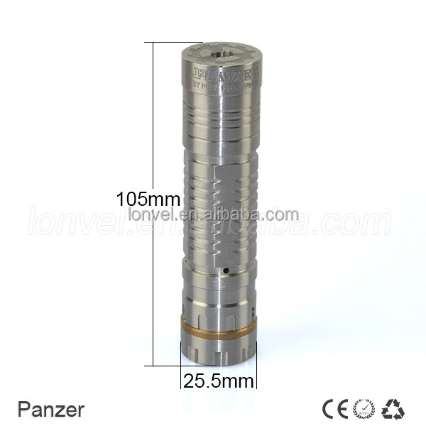 Оптовая цена, мех мод panzer из нержавеющей стали 26650