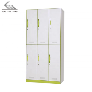 Armoires en acier à prix réduit, casier métallique à 6 portes, casier en acier à 6 portes pour la maison, la chambre à coucher, l'hôtel, l'hôpital - Product Image 1