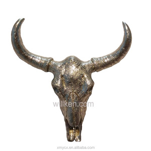 Décorations murales, statues <span class=keywords><strong>de</strong></span> tête d'animal, polyrésine, squelette <span class=keywords><strong>de</strong></span> <span class=keywords><strong>taureau</strong></span> - Product Image 6