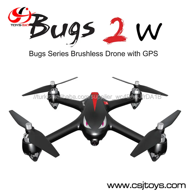 Yeni ürünler MJX B2W Bugs GPS Uçağı 2.4G Fırçasız 1080 P WIFI FPV Kamera quadcopter 500 M Uzun Kontrol mesafe