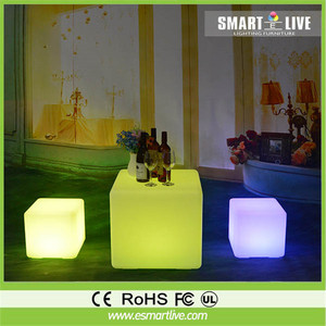 El cómodo y práctico cubo de led; iluminado led presidente cubo asientos al aire libre; led silla de la boda - Product Image 2