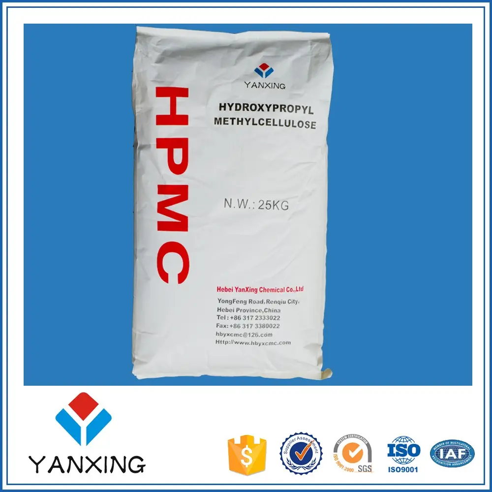 Hydroxypropyl Metil Selüloz kimyasal formülü deterjan için HPMC çözünürlük