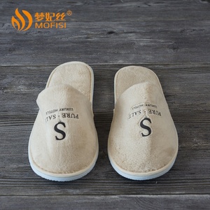 El cliente de <span class=keywords><strong>la</strong></span> super suave gris desechables zapatillas de <span class=keywords><strong>hotel</strong></span> <span class=keywords><strong>venta</strong></span> al por mayor - Product Image 4