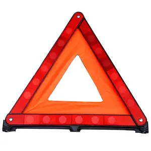 Sinal triângulo de aviso de segurança para carro, sinal triangular de aviso