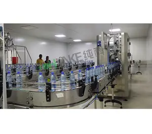 Fully Automatic pure water production filling line/ plastic bottle water making machine/safe life ro water purifier