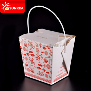 Disposable Paper Take Away <strong>Noodle</strong> <strong>Box</strong> with Handle - Product Image 4
