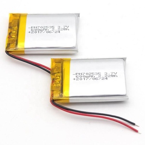 แบตเตอรี่ลิเธียมโพลิเมอร์<span class=keywords><strong>602535</strong></span> 702535 2.22wh 3.7V 600mAh - Product Image 3