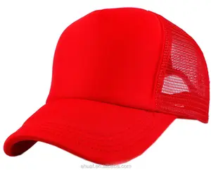 All'ingrosso maglia vuota camionista a scatto per logo personalizzato stampa cap sport in schiuma cappellino da baseball