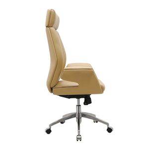 Piezas de Silla de Oficina Ejecutiva de Respaldo Alto Mjx Recaro 200kg Ergonómica <span class=keywords><strong>Steelcase</strong></span> de Madera Antigua de Diseño con Respaldo Alto de Cuero - Product Image 3