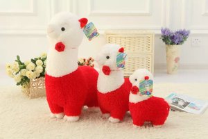 2016 Nouvelle Arrivée Coloré Fleur Alpaga Peluche Jouets Mignon Peluche Oreiller Doux Jouets pour Enfants Enfants ST16235 - Product Image 5