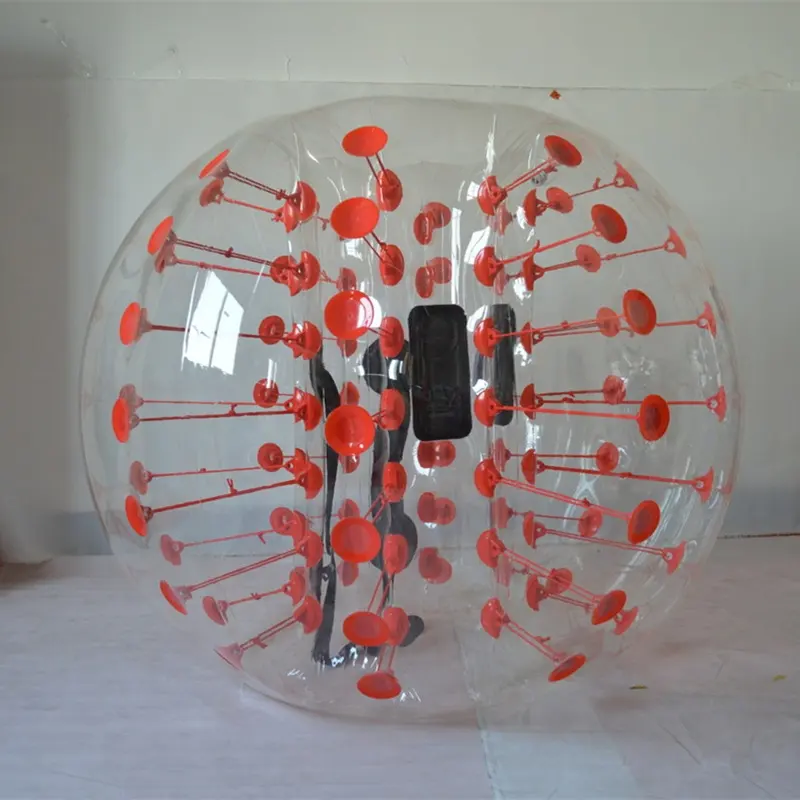 Clear Bubble Ball with Color Dots inflatable bumper ball rent B1060