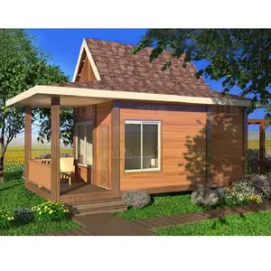 Nhà Cung Cấp Trung Quốc Cài Đặt Nhanh Chóng Thiết Kế Đúc Sẵn Bungalows Biệt Thự Nhà Prefab Gỗ Bungalow